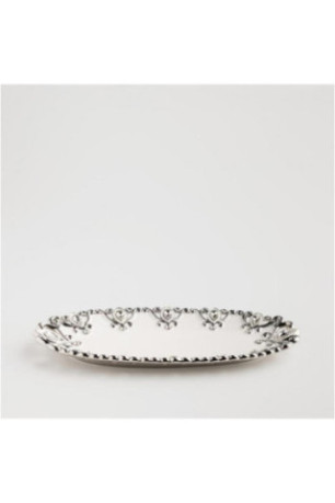 Assiette Décorative - Palazzo Oval Patera - White