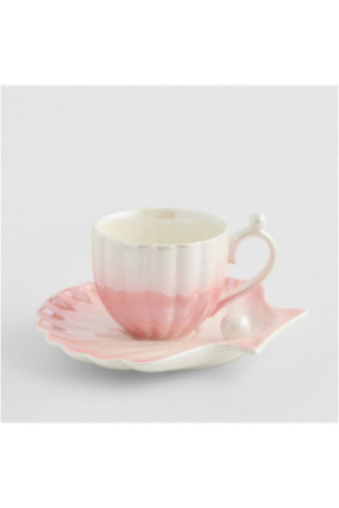 Tasse Avec Sous-Tasse - Pearli - Pink
