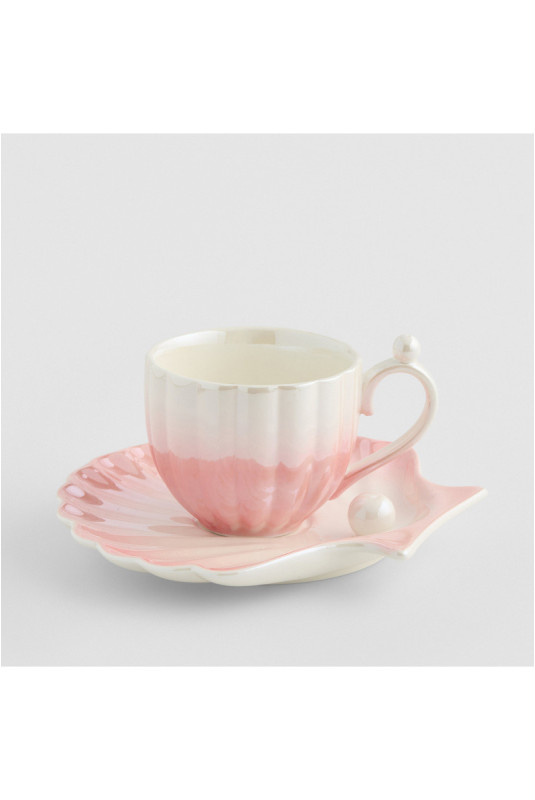 Tasse Avec Sous-Tasse - Pearli - Pink