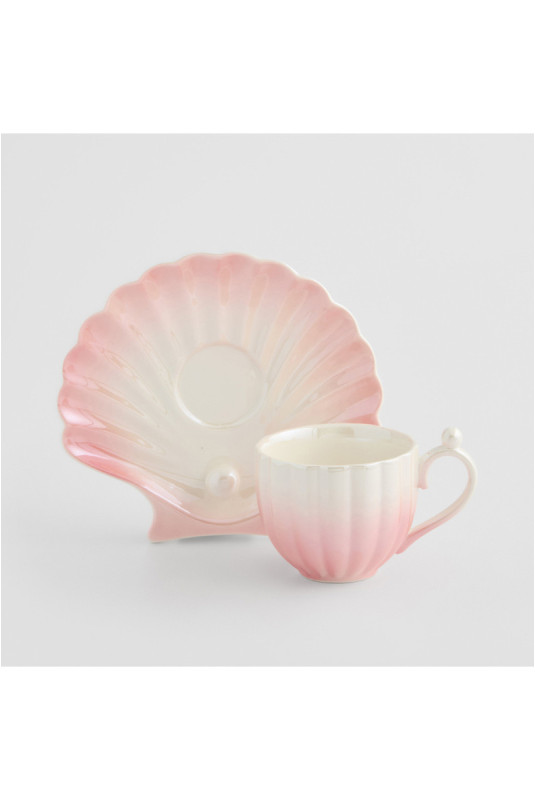 Tasse Avec Sous-Tasse - Pearli - Pink