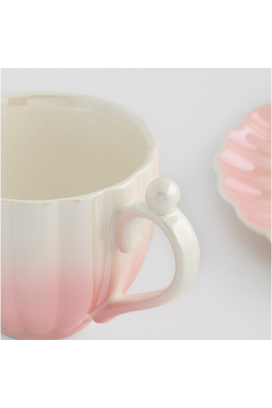 Tasse Avec Sous-Tasse - Pearli - Pink