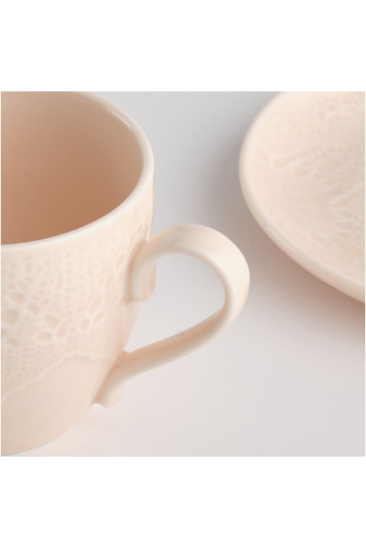 Tasse Avec Sous-Tasse - Kaira - Powder Pink