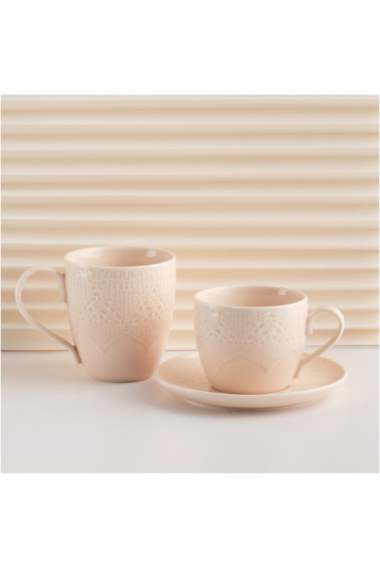 Tasse Avec Sous-Tasse - Kaira - Powder Pink