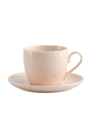 Tasse Avec Sous-Tasse - Kaira - Powder Pink