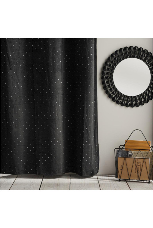 Rideau En Velours - Palazio - Black - 140x250cm
