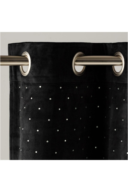 Rideau En Velours - Palazio - Black - 140x250cm