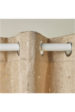 Rideau Jacquard - Redena - Beige - 140x250cm