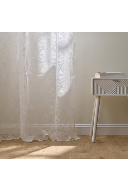 Rideau Transparent - Danno - White - 140x250cm