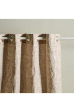 Rideau Jacquard - Sparkleaf - Beige - 140x250cm