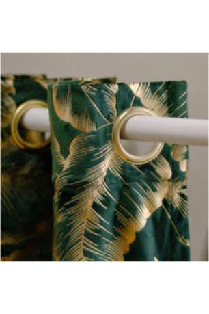 Rideau En Velours - Foglare - Dark Green - 140x280cm