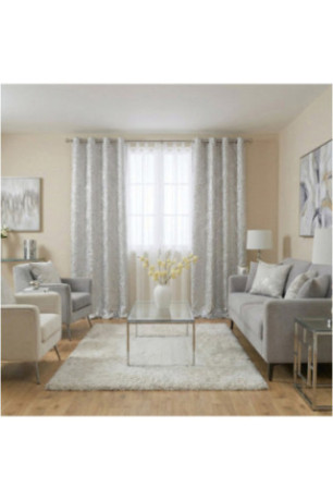 Rideau En Velours - Foglare - Grey - 140x280cm