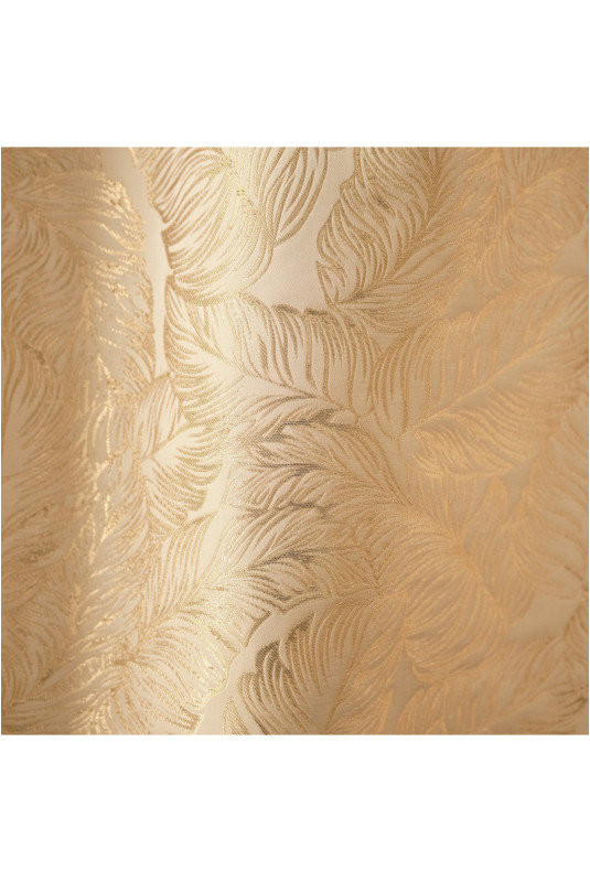 Rideau Jacquard - Vanlo - Beige - 140x280cm