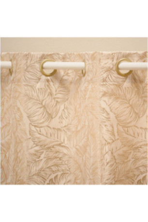 Rideau Jacquard - Vanlo - Beige - 140x280cm
