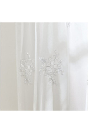 Rideau Transparent Brodé - Castrina - White - 140x280cm