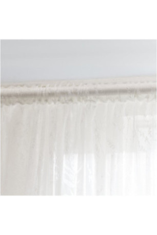 Rideau Transparent Brodé - Toscara - White - 140x280cm