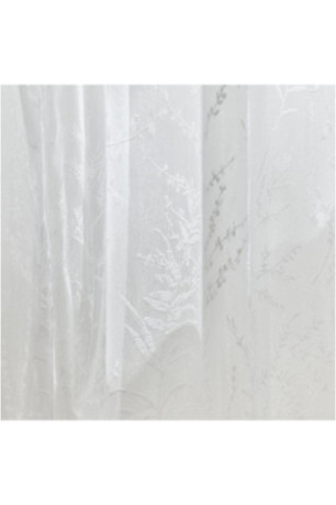 Rideau Transparent Brodé - Toscara - White - 140x280cm