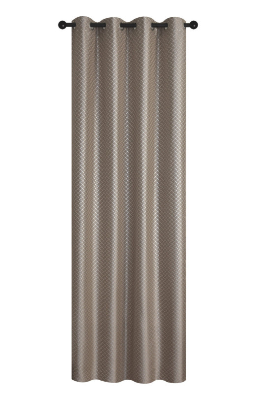 Rideau Jacquard - Tokyra - Light Beige - 140x280cm