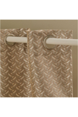 Rideau Jacquard - Tokyra - Light Beige - 140x280cm