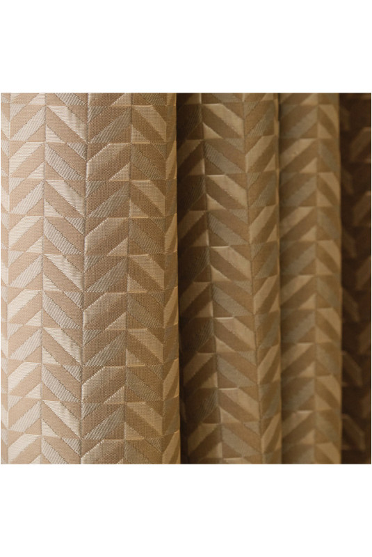 Rideau Jacquard - Tokyra - Light Beige - 140x280cm