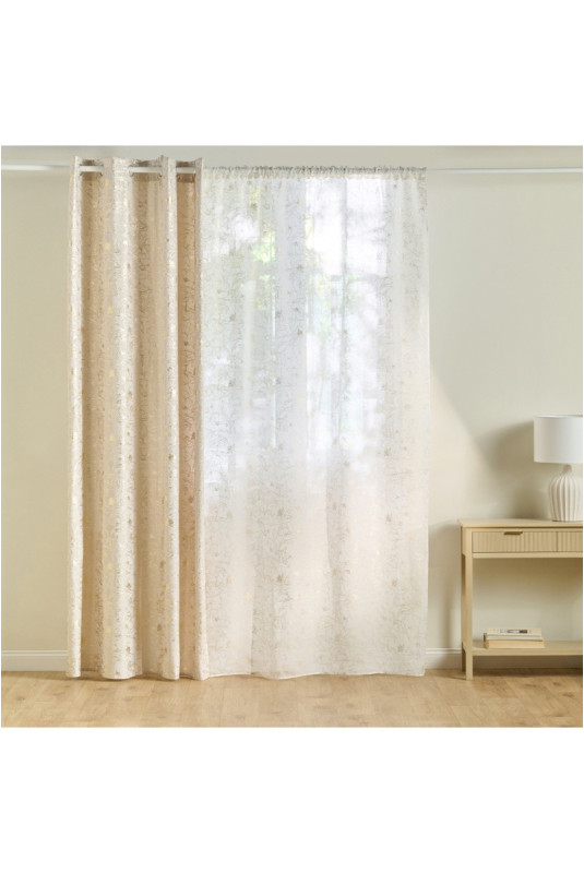 Rideau Transparent - Casinosis - Gold - 140x250cm