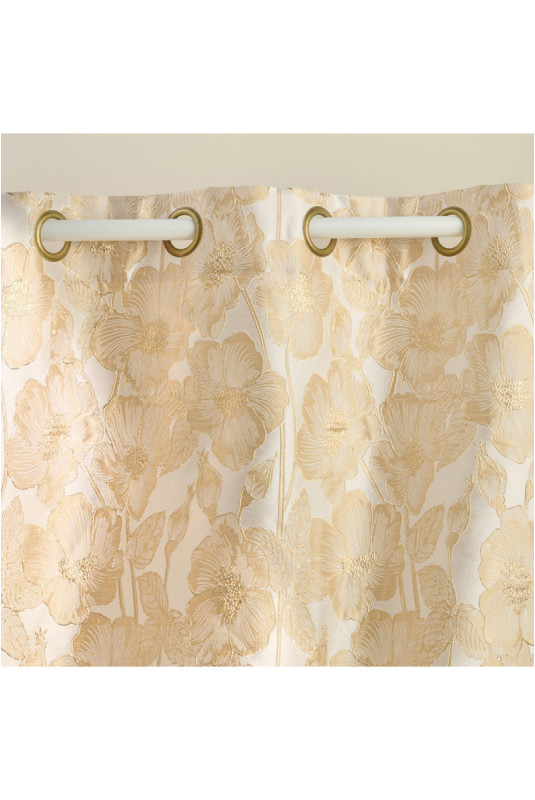 Rideau Jacquard - Makowka - Ecru - 140x250cm