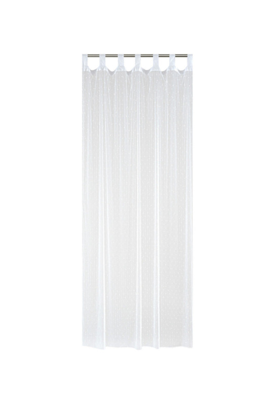 Rideau Transparent Brodé - Frank - Silver - 140x250cm