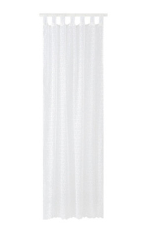 Rideau Transparent Brodé - Rosita - Ecru - 140x250cm