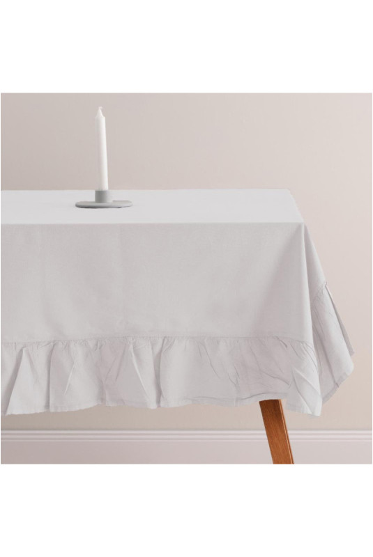 Nappe Unie - Falbines - White