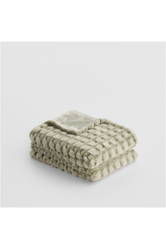 Couverture En Fourrure Unie - Papetteria - Sage