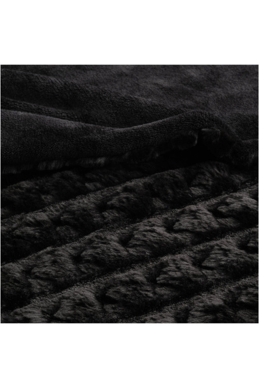 Couverture En Fourrure Unie - Papetteria - Black