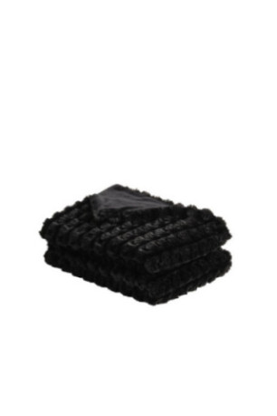 Couverture En Fourrure Unie - Papetteria - Black