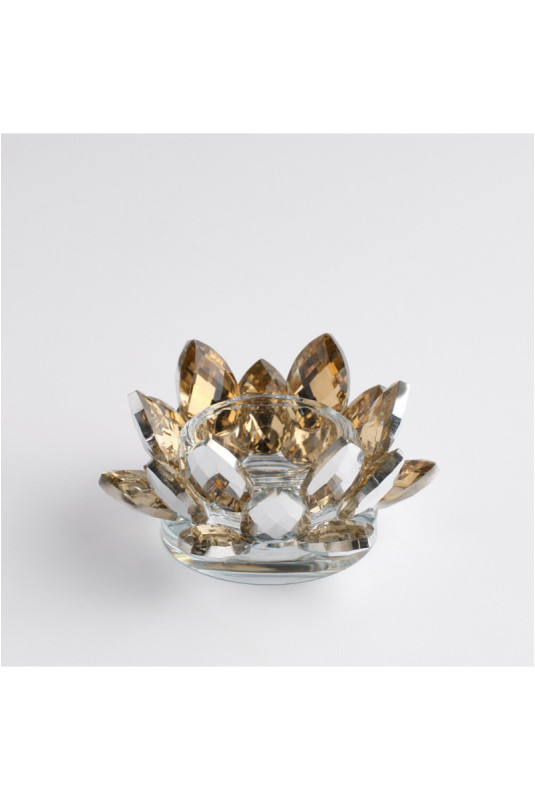 Porte-Bougie - Cristal Shine Small - Gold