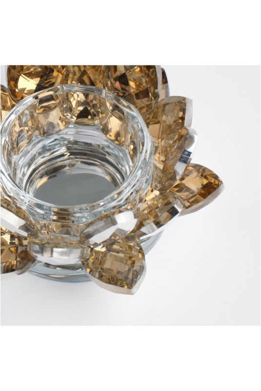 Porte-Bougie - Cristal Shine Small - Gold