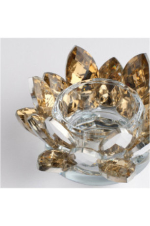 Porte-Bougie - Cristal Shine Small - Gold