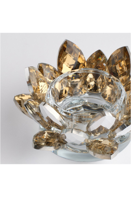Porte-Bougie - Cristal Shine Small - Gold