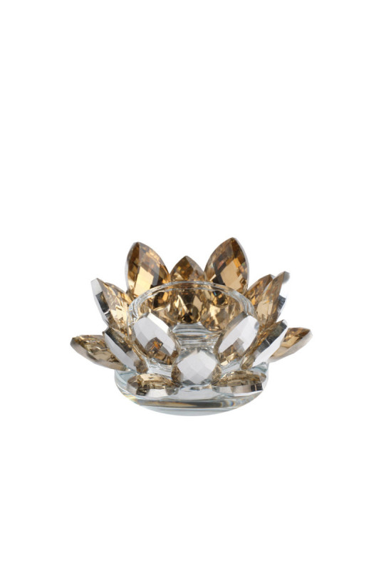 Porte-Bougie - Cristal Shine Small - Gold
