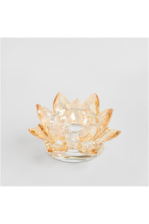 Porte-Bougie - Cristal Shine Small - Light Gold