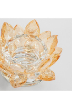 Porte-Bougie - Cristal Shine Small - Light Gold