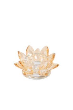 Porte-Bougie - Cristal Shine Small - Light Gold