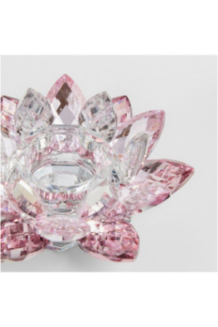 Porte-Bougie - Cristal Shine - Light Pink
