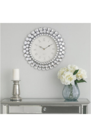 Horloge Murale - Crystal - Silver