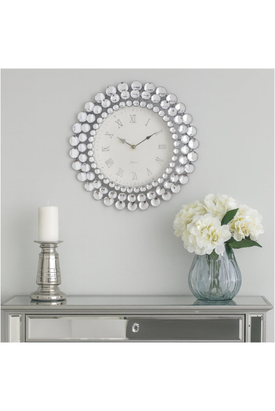 Horloge Murale - Crystal - Silver