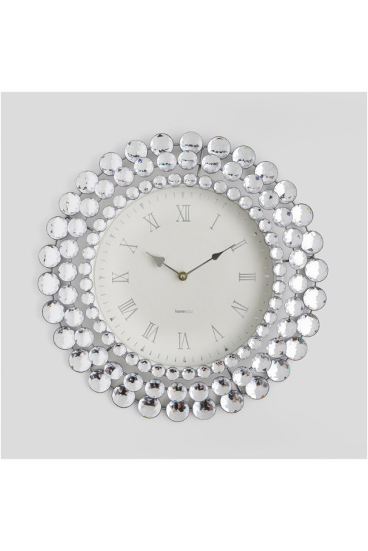Horloge Murale - Crystal - Silver