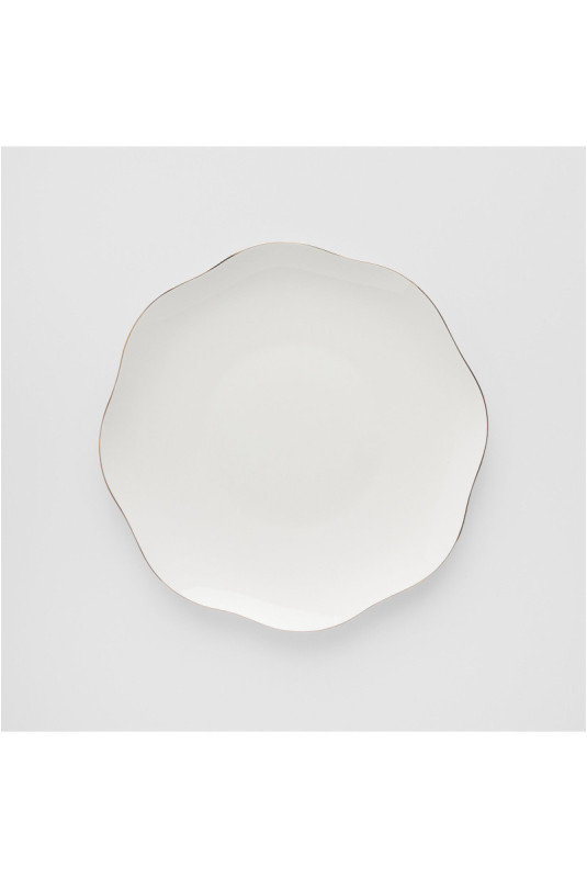 Plat de Service - Wave - White