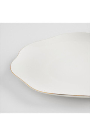 Plat de Service - Wave - White
