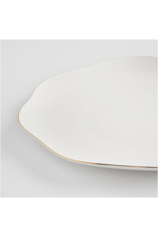 Plat de Service - Wave - White