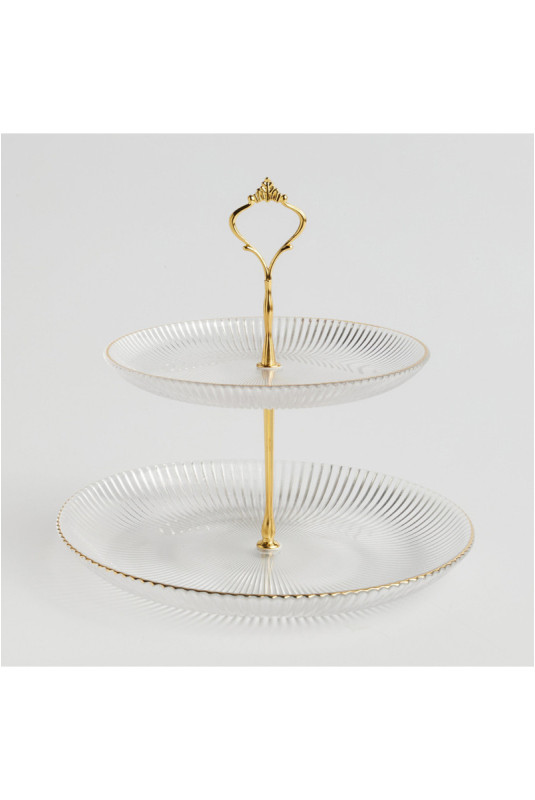 Plat de Service À Étages - Riminis - Gold