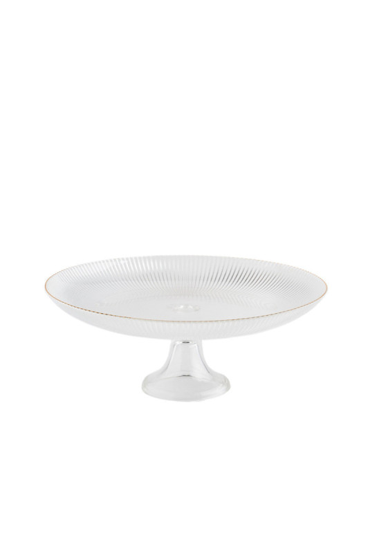 Assiette de Service Sur Pied - Riminis - Gold