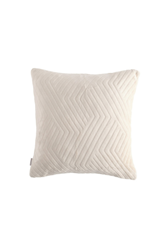 Housse De Coussin En Fourrure - Tedioso - Ecru - 45x45cm