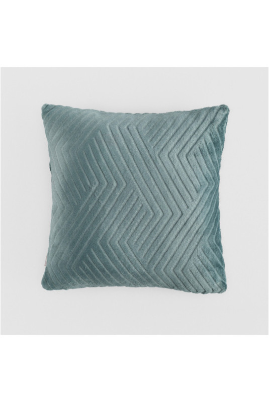 Housse De Coussin En Fourrure - Tedioso - Turquoise - 45x45cm